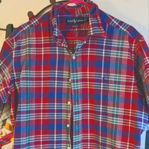 Polo Ralph Lauren plaid XL button down T-shirt